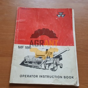 Instrukcja obsługi kombajn zbożowy Massey Ferguson MF 186